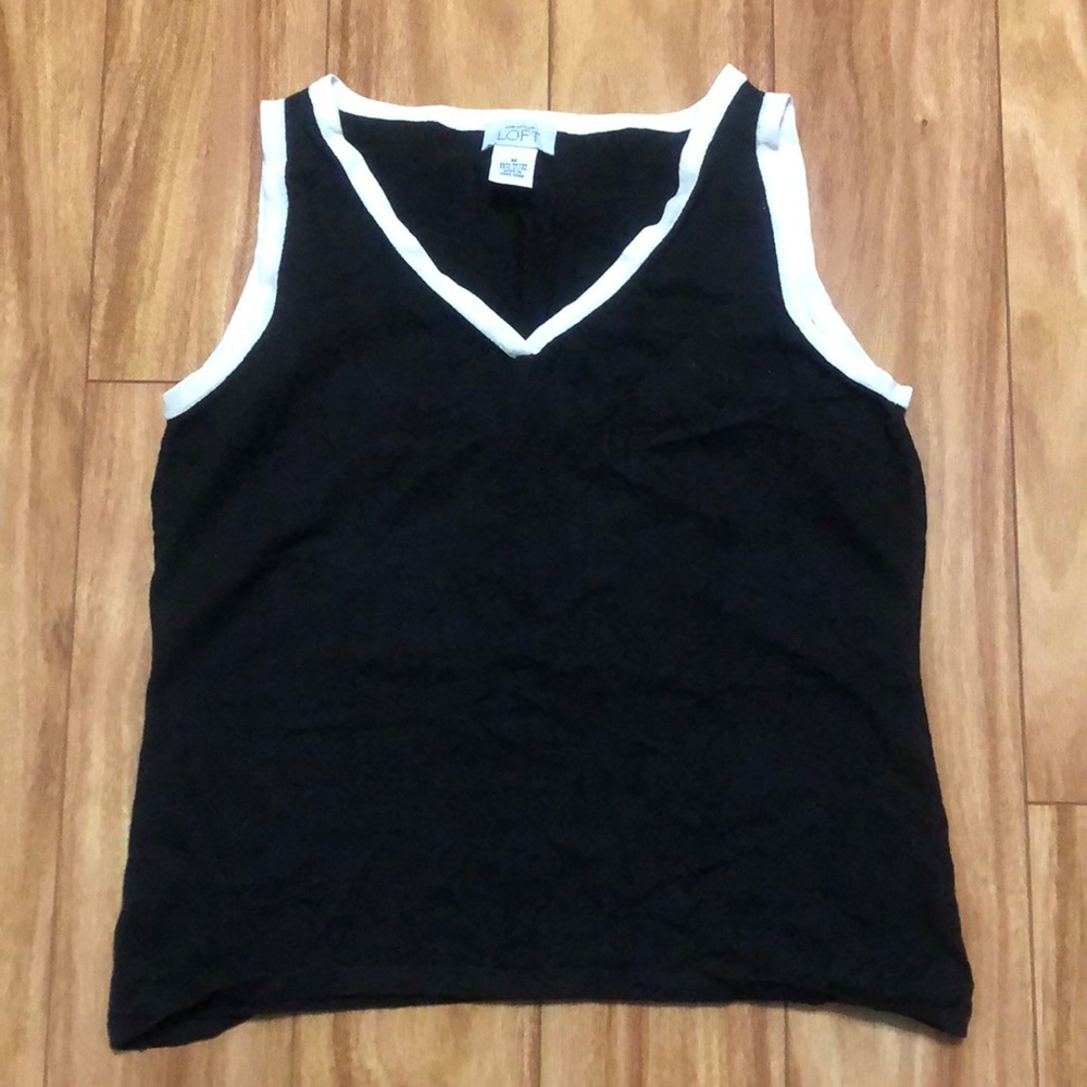 Ann Taylor Loft black tank top
